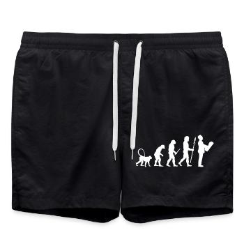 Die Entwicklung eines Architekten - Badeshorts - Schwarz - Vorne - AI Model Male 185 light (185cm)