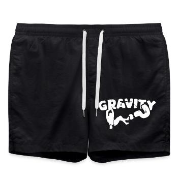 escalade de bloc gravitaire grimpeur roche d’occasionregarder - Short de bain - noir - Devant - AI Model Male 185 light (185cm)