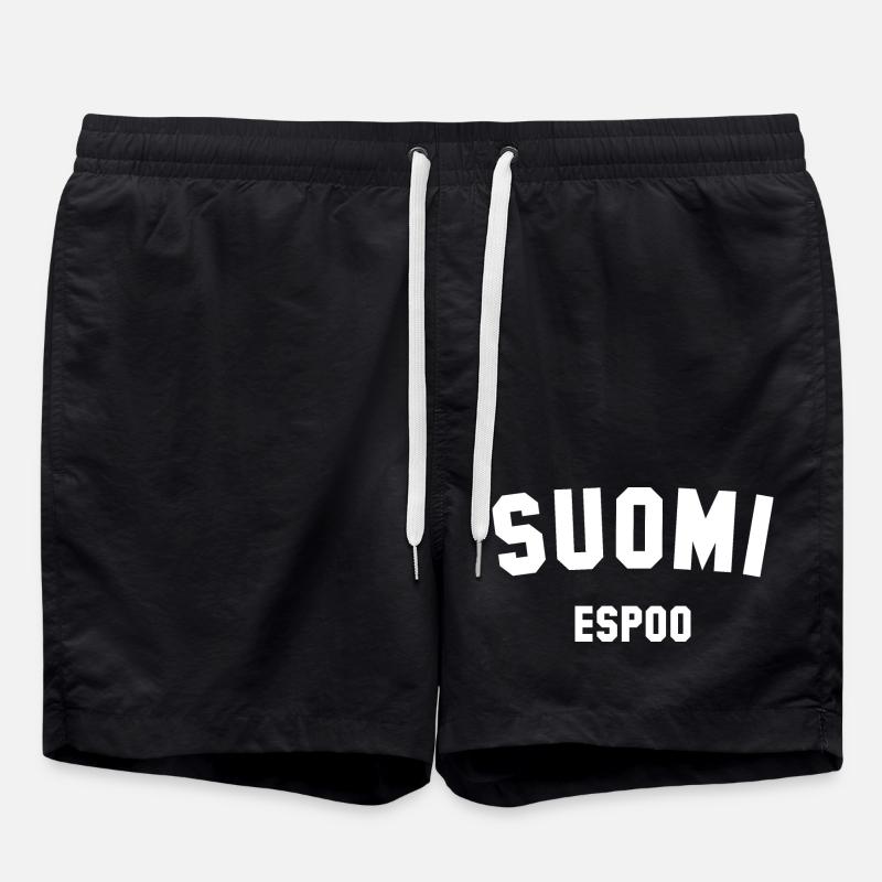 ESPOO Suomi Finland - Swim Trunks - black