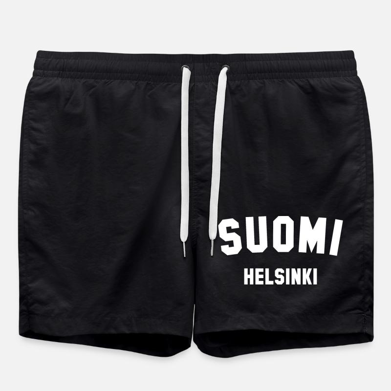 HELSINKI, Suomi, Finlande - Short de bain - noir