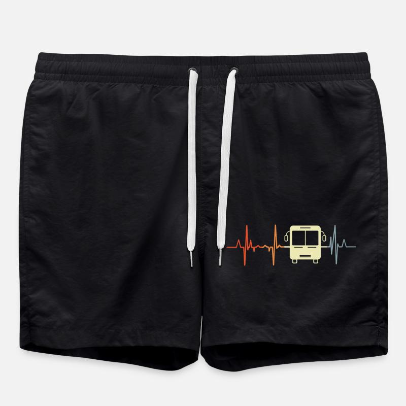 Fréquence cardiaque du bus - Short de bain - noir