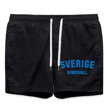 SUNDSVALL, Suède, Suède - Short de bain - noir - Devant - AI Model Male 185 light (185cm)