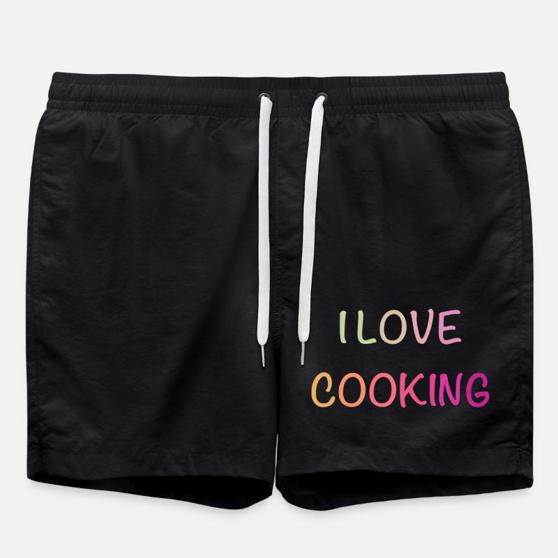 Chemise de cuisine Pastel Love - Short de bain - noir