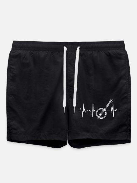 Banjo heartbeat - Swim Trunks - black