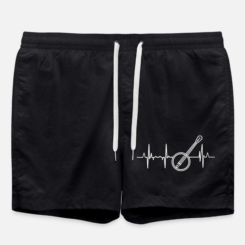 Banjo heartbeat - Swim Trunks - black