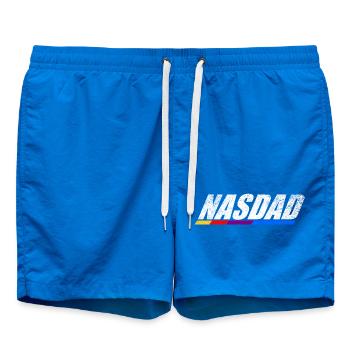 Vape Genre Retro Logo Design Nasdad - Swim Trunks - cobalt blue - Front