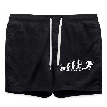 Development of American Football - Swim Trunks - black - Front - AI Model Male 185 light (185cm)