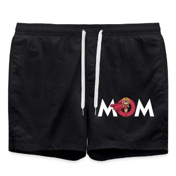 Conception d’autonomisation de maman super-héroïne - Short de bain - noir - Devant - AI Model Male 185 light (185cm)