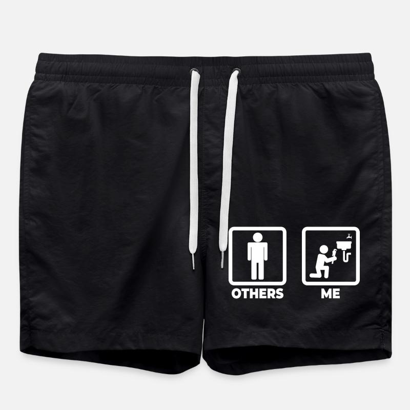Installer Stick Figure - Swim Trunks - black