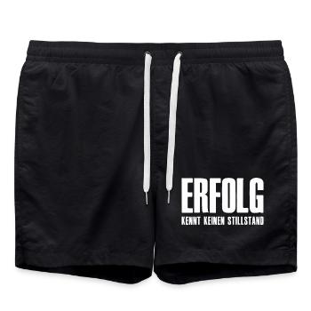 Succès Slogan Fondateur Entrepreneur Startup - Short de bain - noir - Devant - AI Model Male 185 light (185cm)