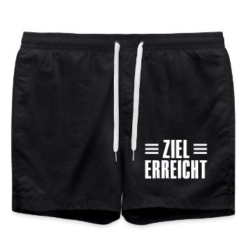 Mot du succès pour le fondateur, l’entrepreneur, la startup - Short de bain - noir - Devant - AI Model Male 185 light (185cm)
