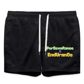 persévérance - Short de bain - noir - Devant - AI Model Male 185 light (185cm)
