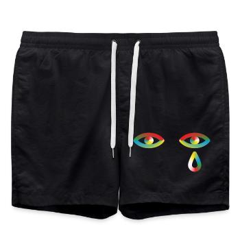 Your ignorance makes me cry - Swim Trunks - black - Front - AI Model Male 185 light (185cm)