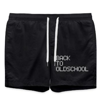 Vieille école - Short de bain - noir - Devant - AI Model Male 185 light (185cm)