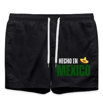 Fabriqué au Mexique, fierté mexicaine - Short de bain - noir - Devant - AI Model Male 185 light (185cm)