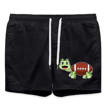 Turtle American Football Sports - Swim Trunks - black - Front - AI Model Male 185 light (185cm)