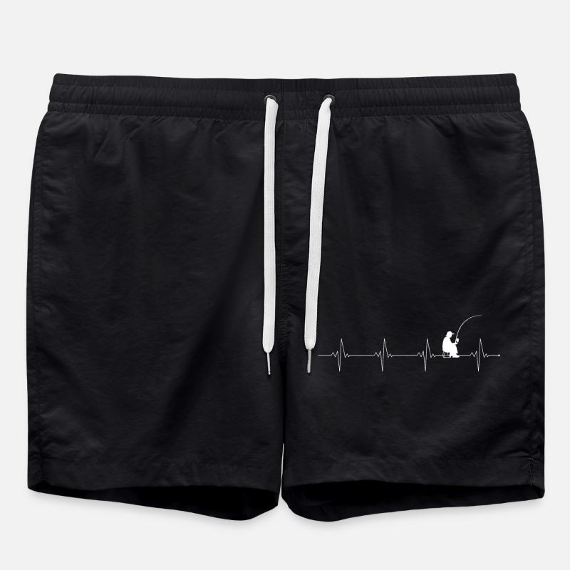 Heartbeat Fishing Silhouette - Short de bain - noir