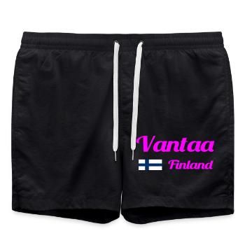 Vantaa Finlande Imprimer - Short de bain - noir - Devant - AI Model Male 185 light (185cm)