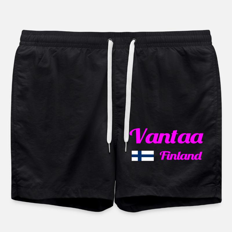 Vantaa Finlande Imprimer - Short de bain - noir