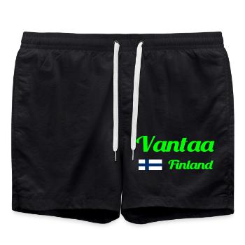 Vantaa Finlande Imprimer - Short de bain - noir - Devant - AI Model Male 185 light (185cm)