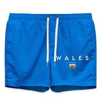 Drapeau du Pays de Galles, fierté galloise - Short de bain - cobalt blue - Devant