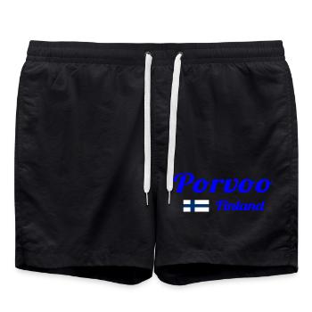 Porvoo - Short de bain - noir - Devant - AI Model Male 185 light (185cm)