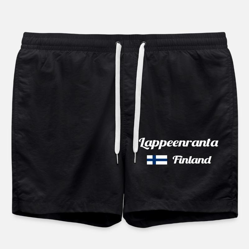 Lappeenranta, Finland- Stylish prints - Swim Trunks - black