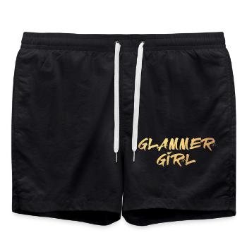 Glammer Girl Or Luxe Exclusif Fille - Short de bain - noir - Devant - AI Model Male 185 light (185cm)
