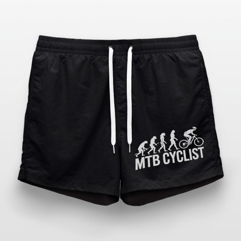 Evolution einer MTB-Radfahrer-Silhouette Badeshorts