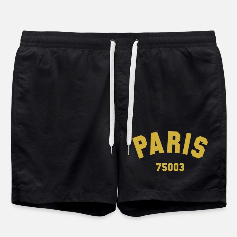 PARIS 3rd arrondissement - Swim Trunks - black