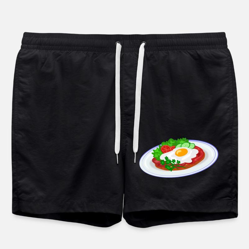Petit-déjeuner anglais traditionnel - Short de bain - noir