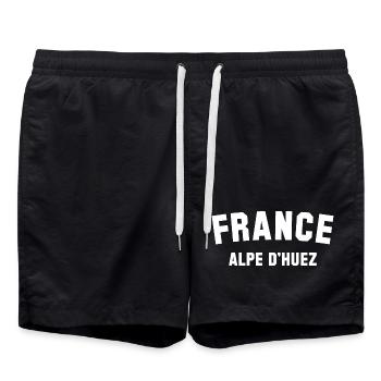 ALPE D HUEZ France - Badeshorts - Schwarz - Vorne - AI Model Male 185 light (185cm)
