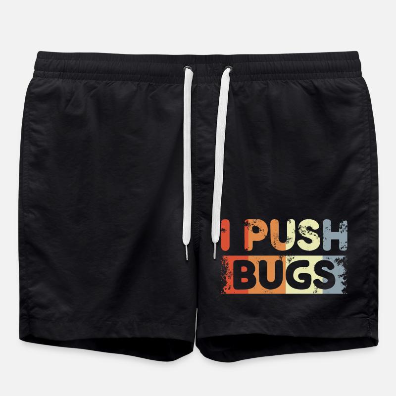 Funny Developer Joke - Swim Trunks - black