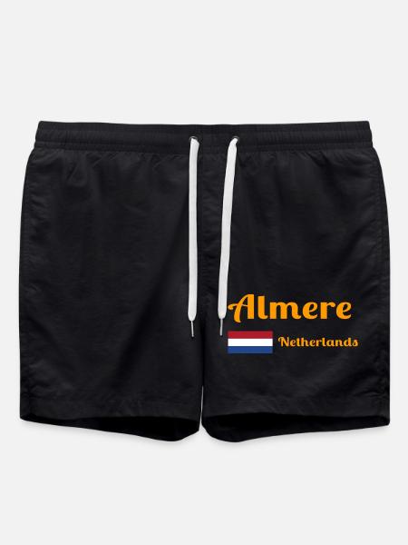Almere Pays-Bas - Imprimés élégants - Short de bain - noir