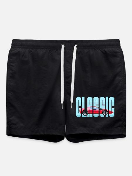CLASSIC Sports car super car - Swim Trunks - black