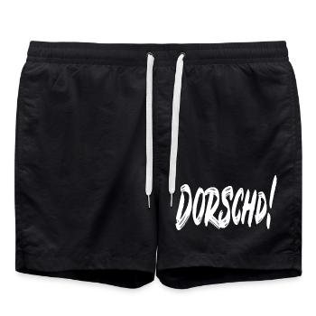 Dorschd! - Badeshorts - Schwarz - Vorne - AI Model Male 185 light (185cm)