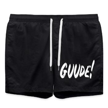 Guude! - Badeshorts - Schwarz - Vorne - AI Model Male 185 light (185cm)