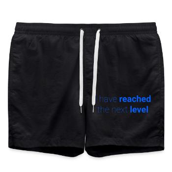 Abstract contrast pattern for self-expression - Swim Trunks - black - Front - AI Model Male 185 light (185cm)