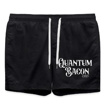Quantum Bacon - Swim Trunks - black - Front - AI Model Male 185 light (185cm)