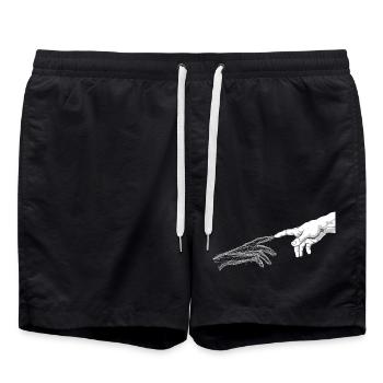 Portée des mains fractales - Short de bain - noir - Devant - AI Model Male 185 light (185cm)