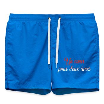 Heart for Two Molten Souls - Swim Trunks - cobalt blue - Front
