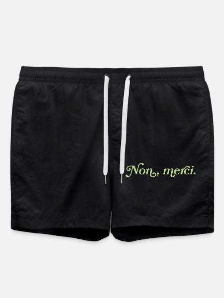 Non, merci – Charming rebuff - Swim Trunks - black