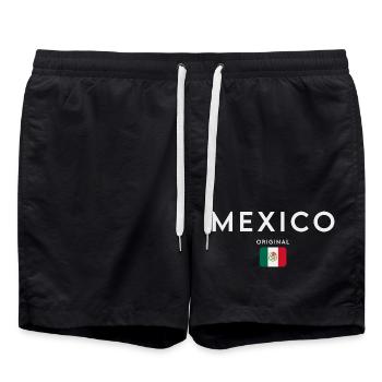 Drapeau du Mexique, fierté mexicaine - Short de bain - noir - Devant - AI Model Male 185 light (185cm)