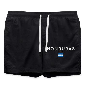 Drapeau du Honduras, fierté hondurienne - Short de bain - noir - Devant - AI Model Male 185 light (185cm)