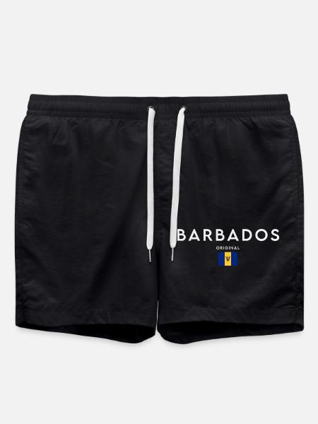 Flag of Barbados, Barbadian pride - Swim Trunks - black