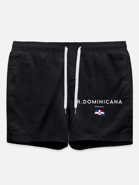 Drapeau de la République dominicaine - Short de bain - noir