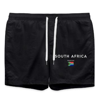 Drapeau sud-africain, fierté sud-africaine - Short de bain - noir - Devant - AI Model Male 185 light (185cm)