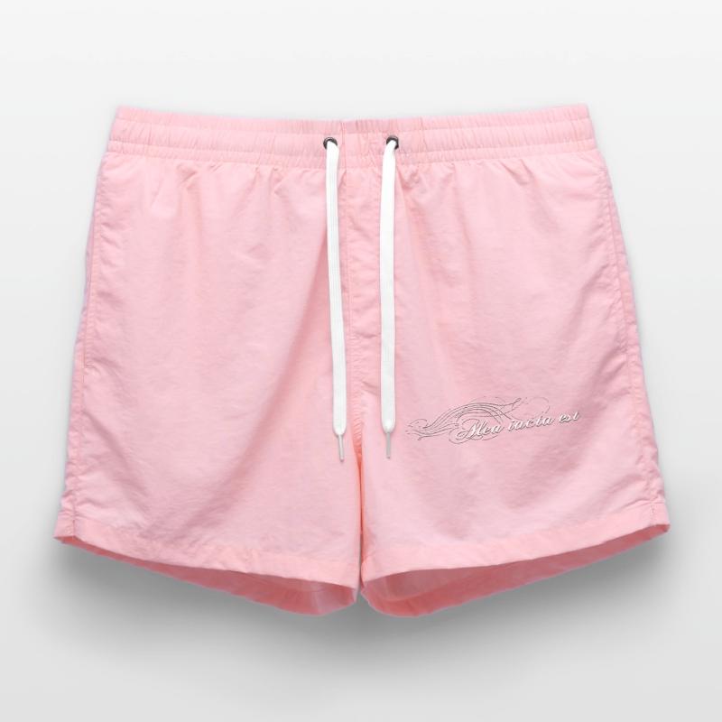 Alea iacta est decorated white Swim Trunks