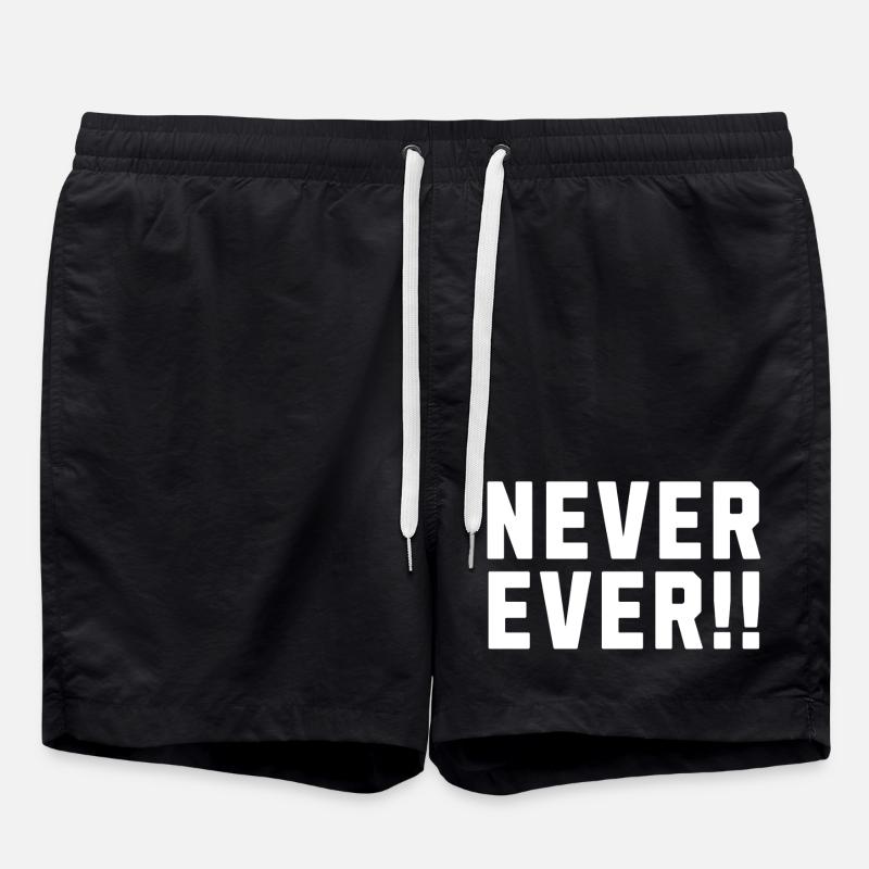 Jamais jamais !! - Short de bain - noir