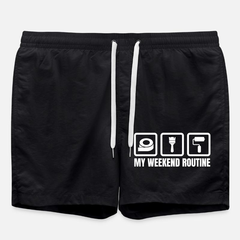 My Weekend Routine - Swim Trunks - black